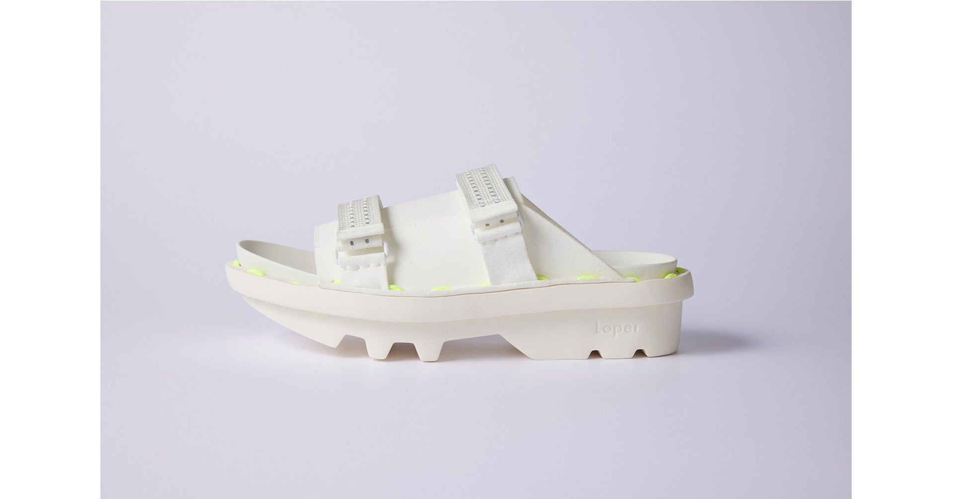 ホワイト／イエロー ロープ