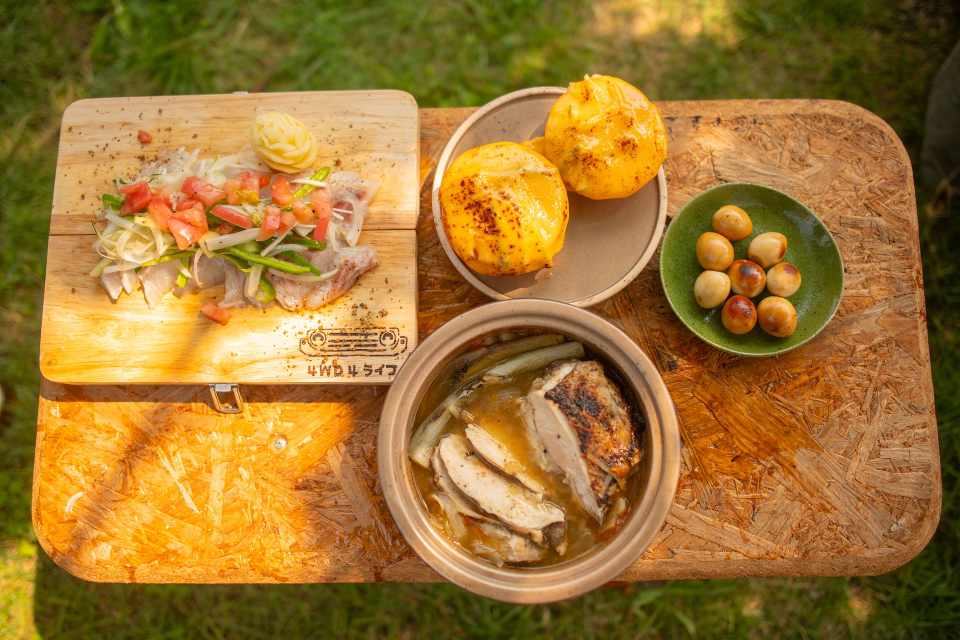 メッシュパンで作った料理