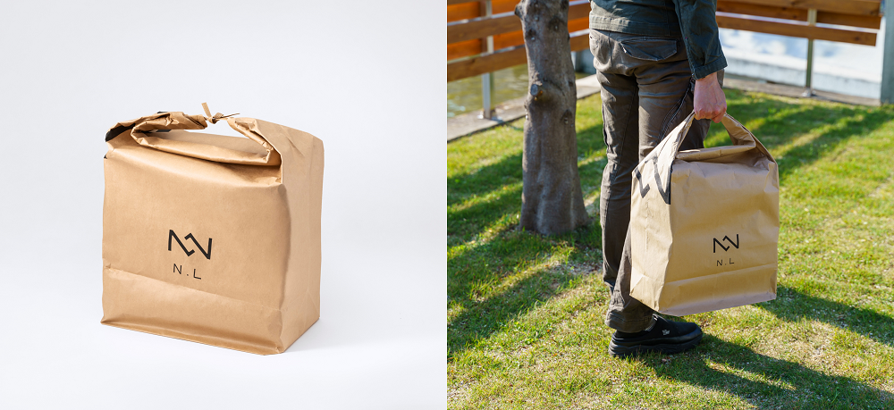 アウトドアで使える紙袋マキカミブクロ