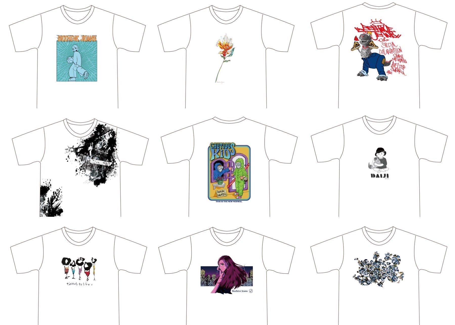 オリジナルTシャツは9点!