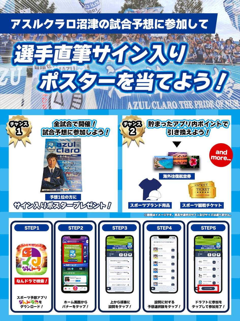 【速報】なんドラでアスルクラロ沼津予想!選手サイン入りポスターGET! 【速報】なんドラでアスルクラロ沼津予想!選手サイン入りポスターGET!