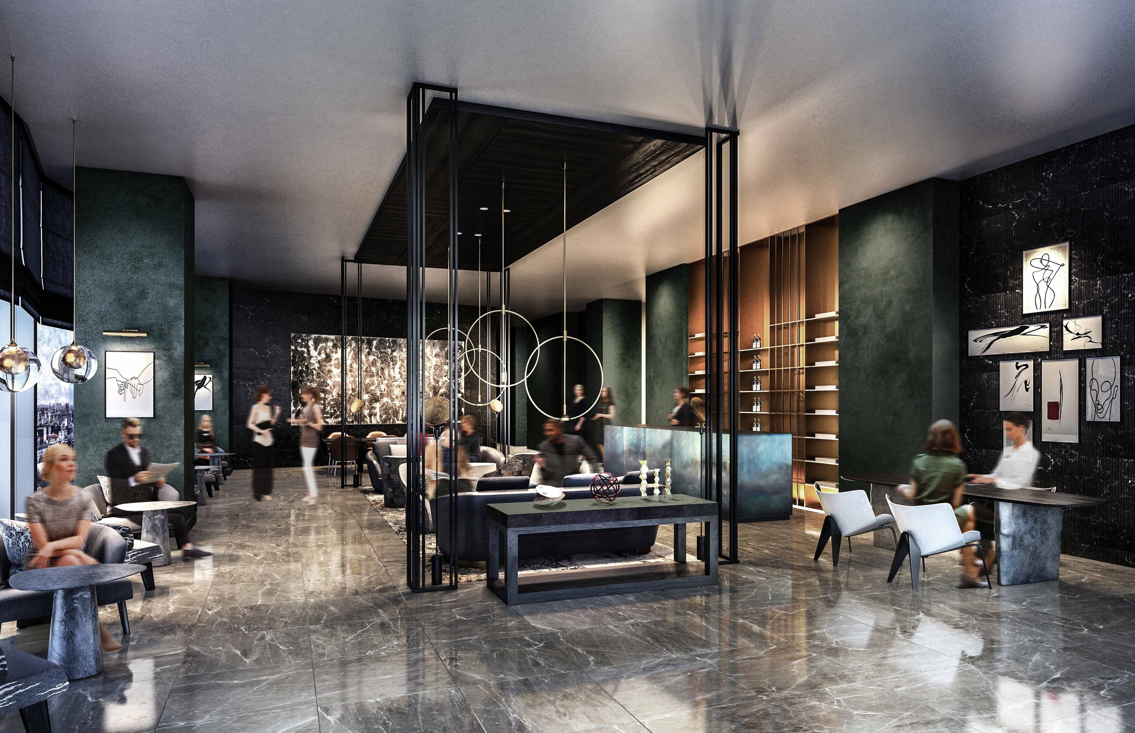 【CGworks】東急歌舞伎町タワー内 ホテル「BELLUSTAR TOKYO」ロビーCGパース制作