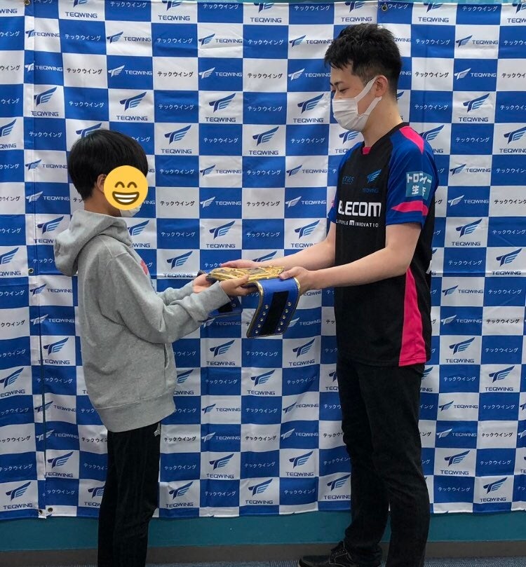 こうちゃん選手（左）TEQWING代表テックK（右）