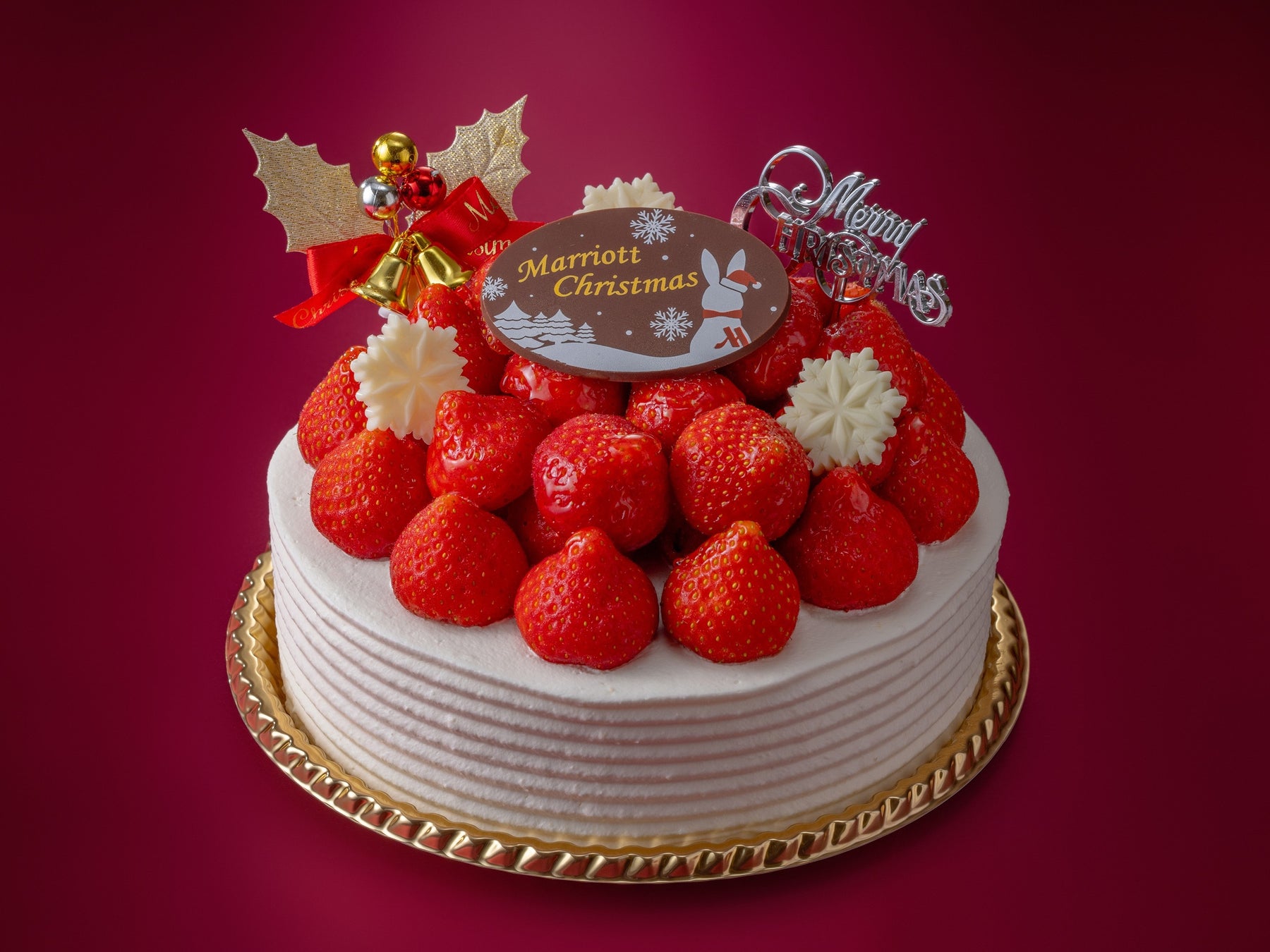 たっぷり苺のクリスマスケーキ(5号15cm・8,000円)