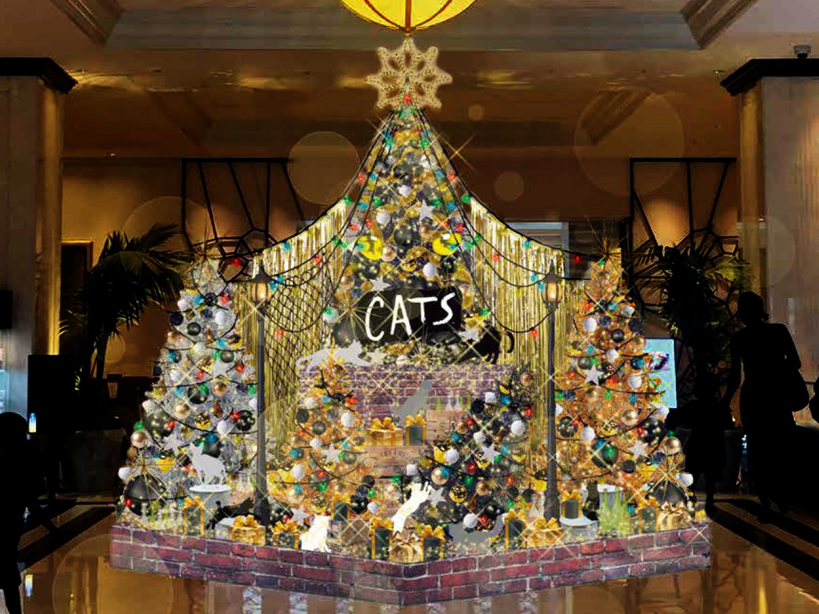 装飾イメージ（高さ3.6ｍ、幅4.3ｍ、奥行き4.3ｍ）