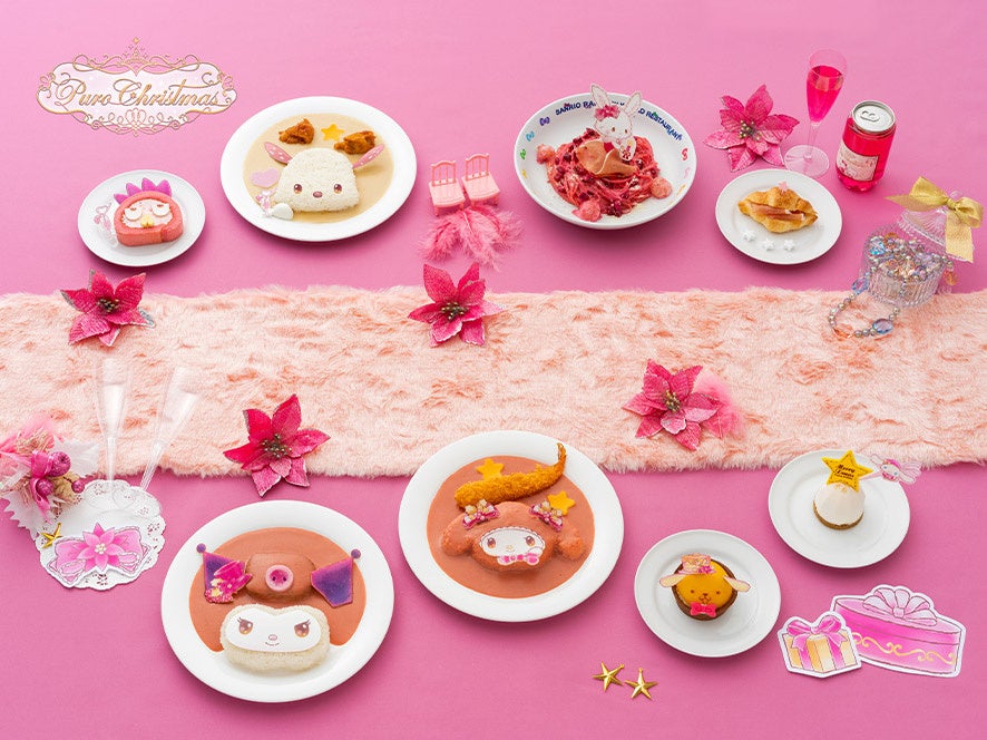 ピンクだらけのフードメニューも全8種類登場