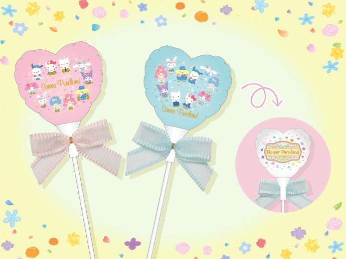 ▲Flower Purolandオリジナルデザインの「スティックバルーン」