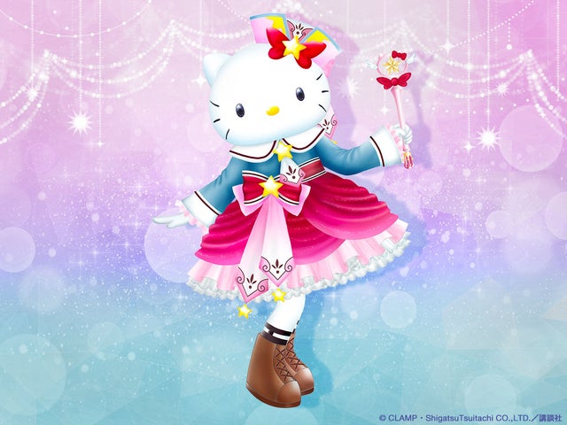 CLAMPデザインのハローキティコスチューム展示中!グリーティング企画もスタート CLAMPデザインのハローキティコスチューム展示中!グリーティング企画もスタート