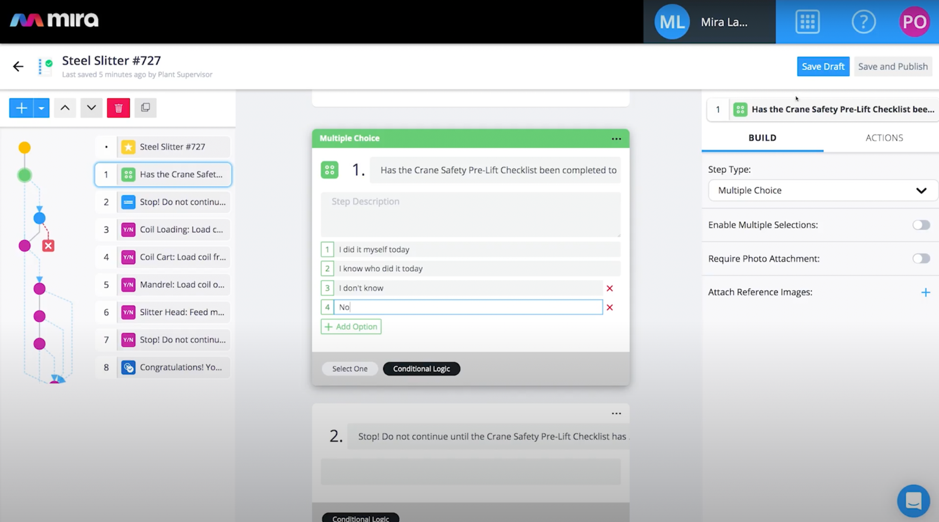Mira Labsが提供するウェブアプリのUIイメージ