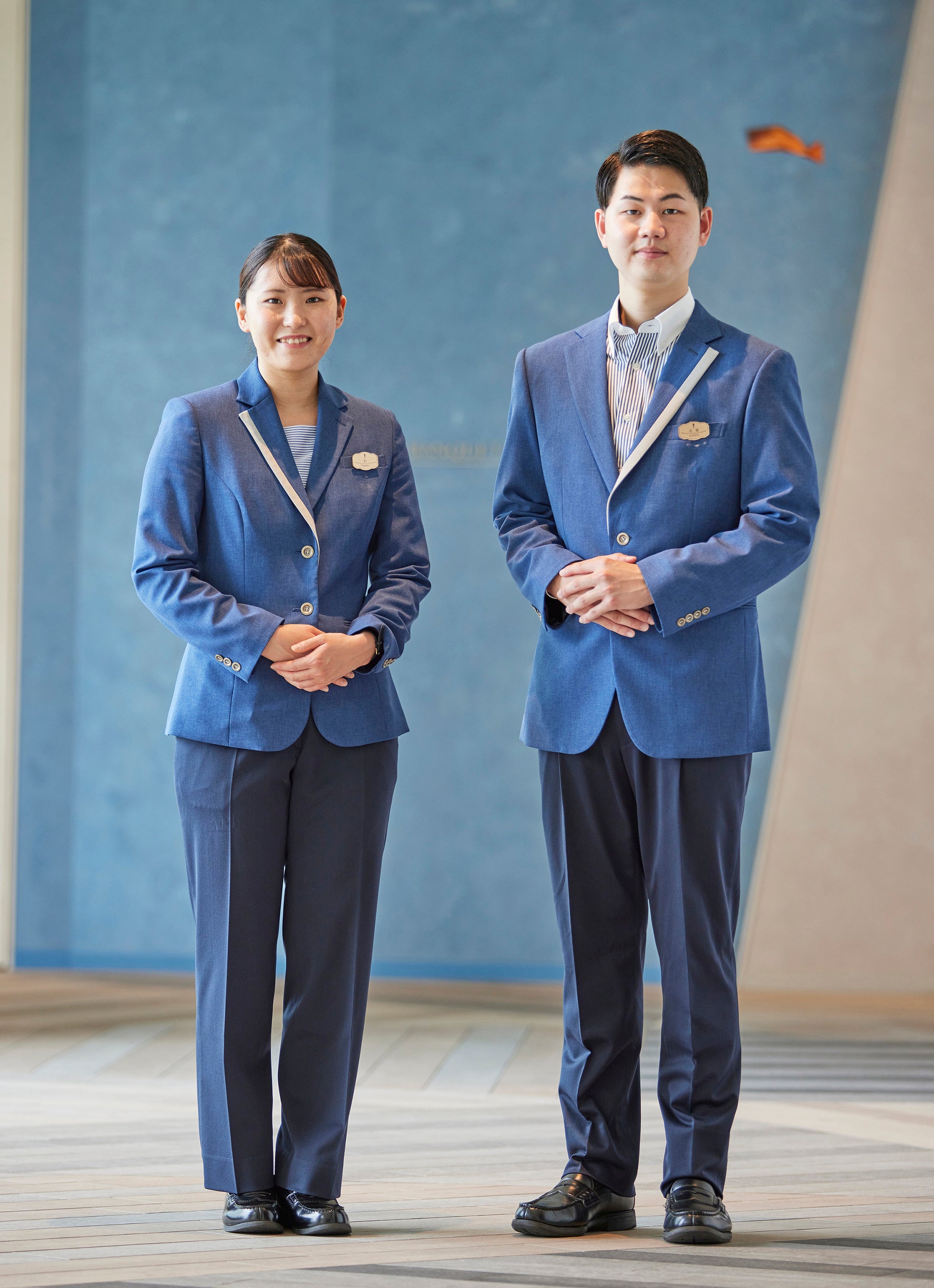 秋冬全身コーディネート。パンツはストレッチの効いた高機能素材を使用。