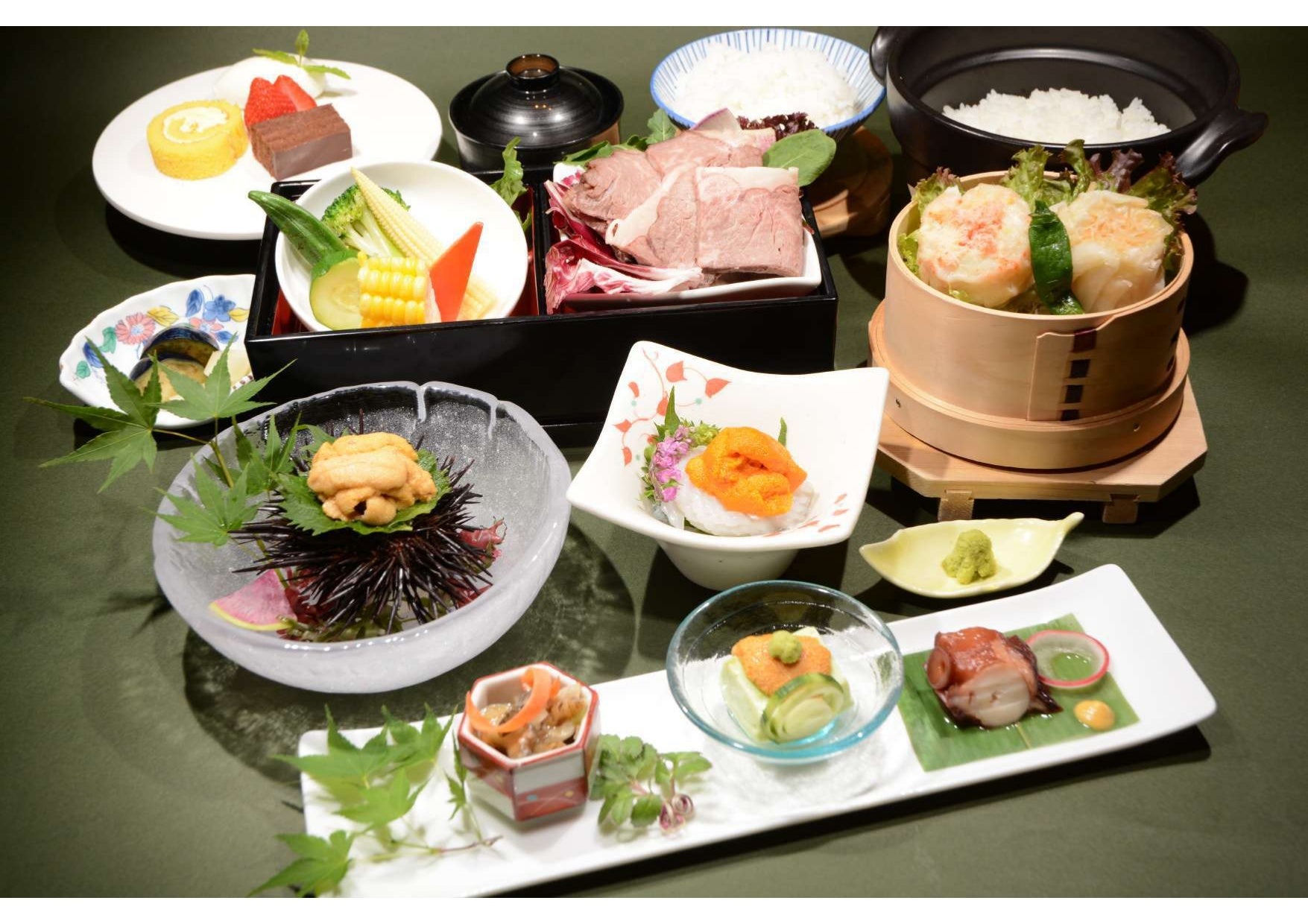 ＊オーセントホテル小樽・北海道産雲丹２種食べ比べディナー