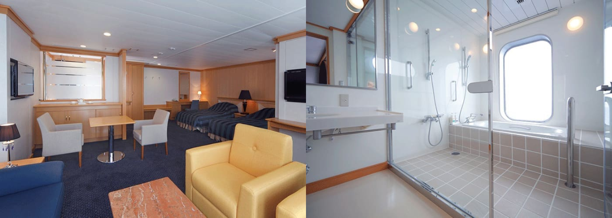 スイート客室・バス