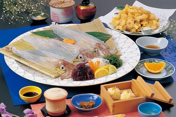 呼子のイカ昼食