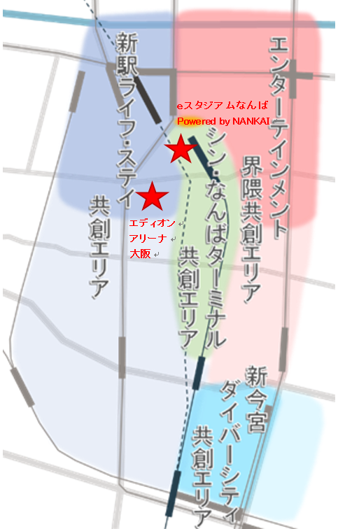 グレーターなんばマップ