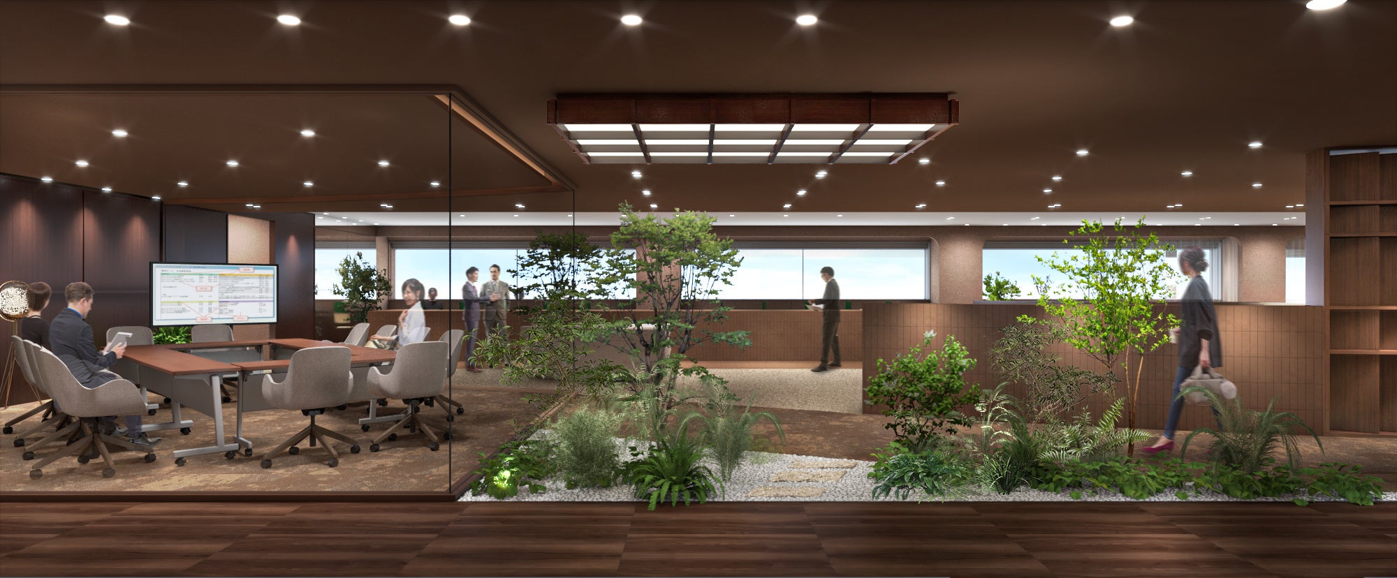 なんばパークス・パークスタワー7階共有部エリアを従業員専用ラウンジ・会議室「PARKS PATIO」として4月1日（水）リニューアルオープン