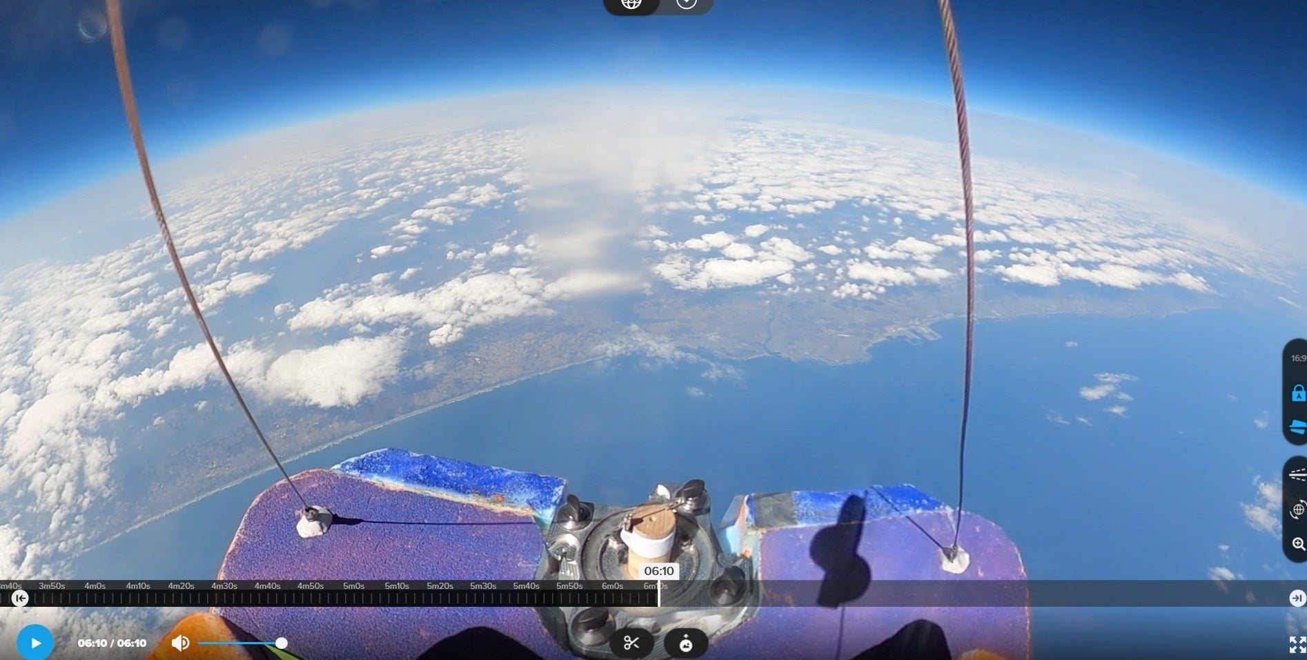 試験打上げ時の映像