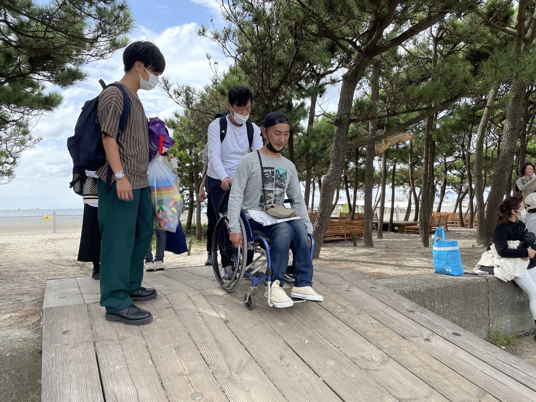 会場視察時の様子