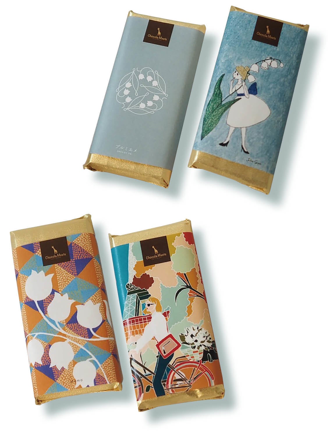 上左より時計周りに、プルミエメ・Juliet Smyth・IORI KIKUCHI・Mono