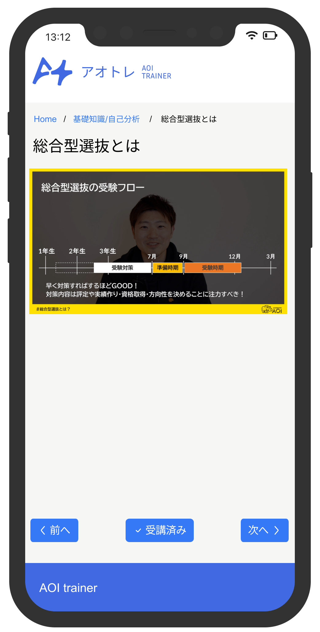 オンデマンド映像授業の視聴イメージ