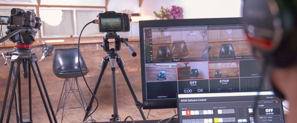 インターネットライブ配信出張サービスの様子