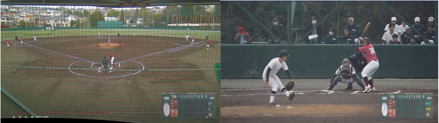 学生野球初】慶應義塾体育会野球部日吉グラウンドへAI完全無人