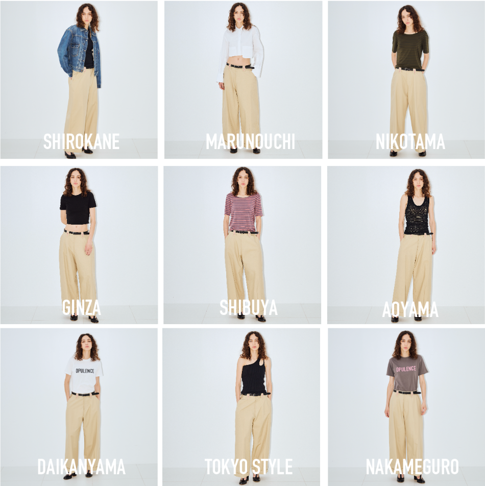 ベルトポイントワイドチノパンツ ¥19,800(税込)