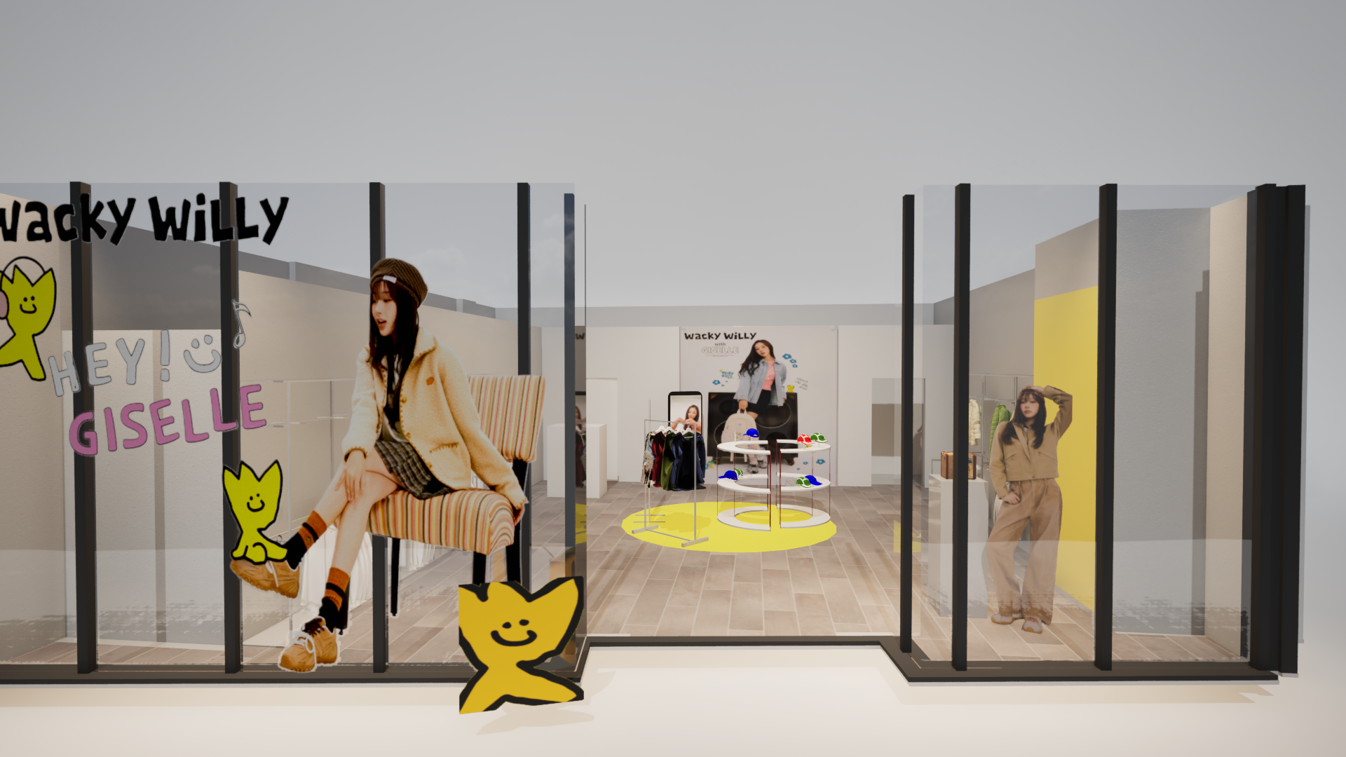 GISELLE（ジゼル）がアンバサダーを務めるアパレルブランド「Wacky WiLLy（ワッキーウィリー）」が日本初の単独ポップアップストアを渋谷で開催！日本公式オンラインストアも同時オープン！