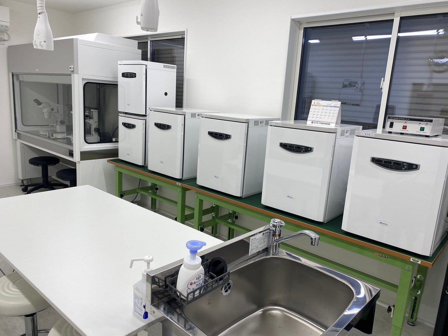 ガスインキュベーターおよびクリーンベンチ