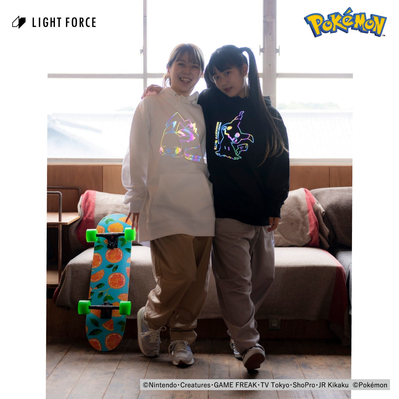 ポケットモンスターのリフレクターTシャツ&パーカーが登場