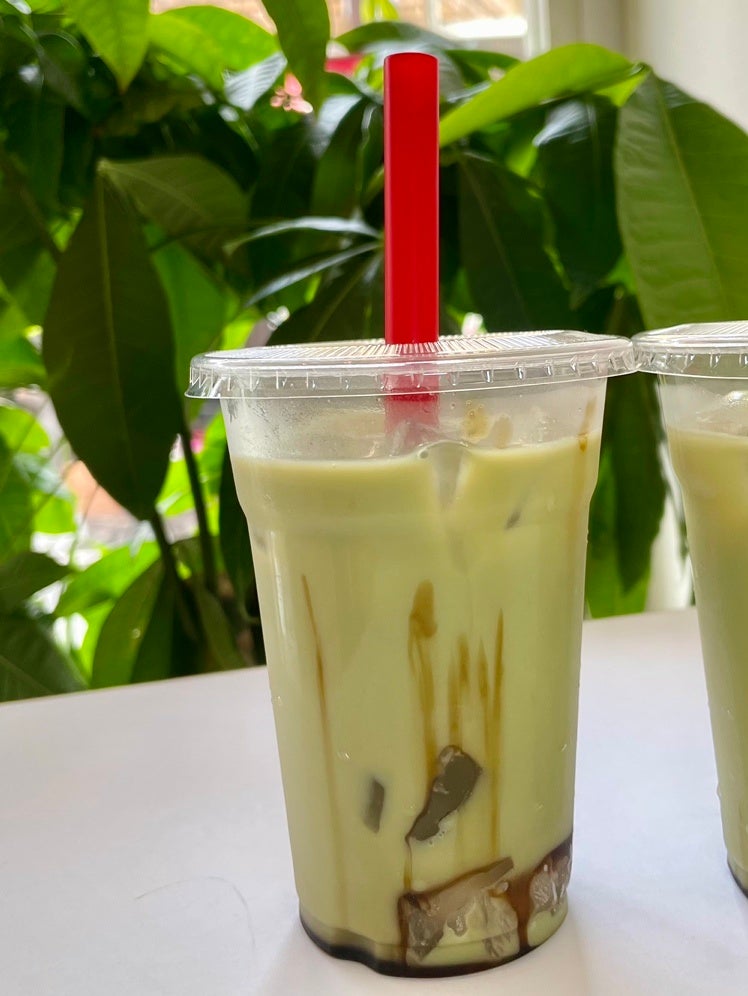 わらびもち抹茶ラテ