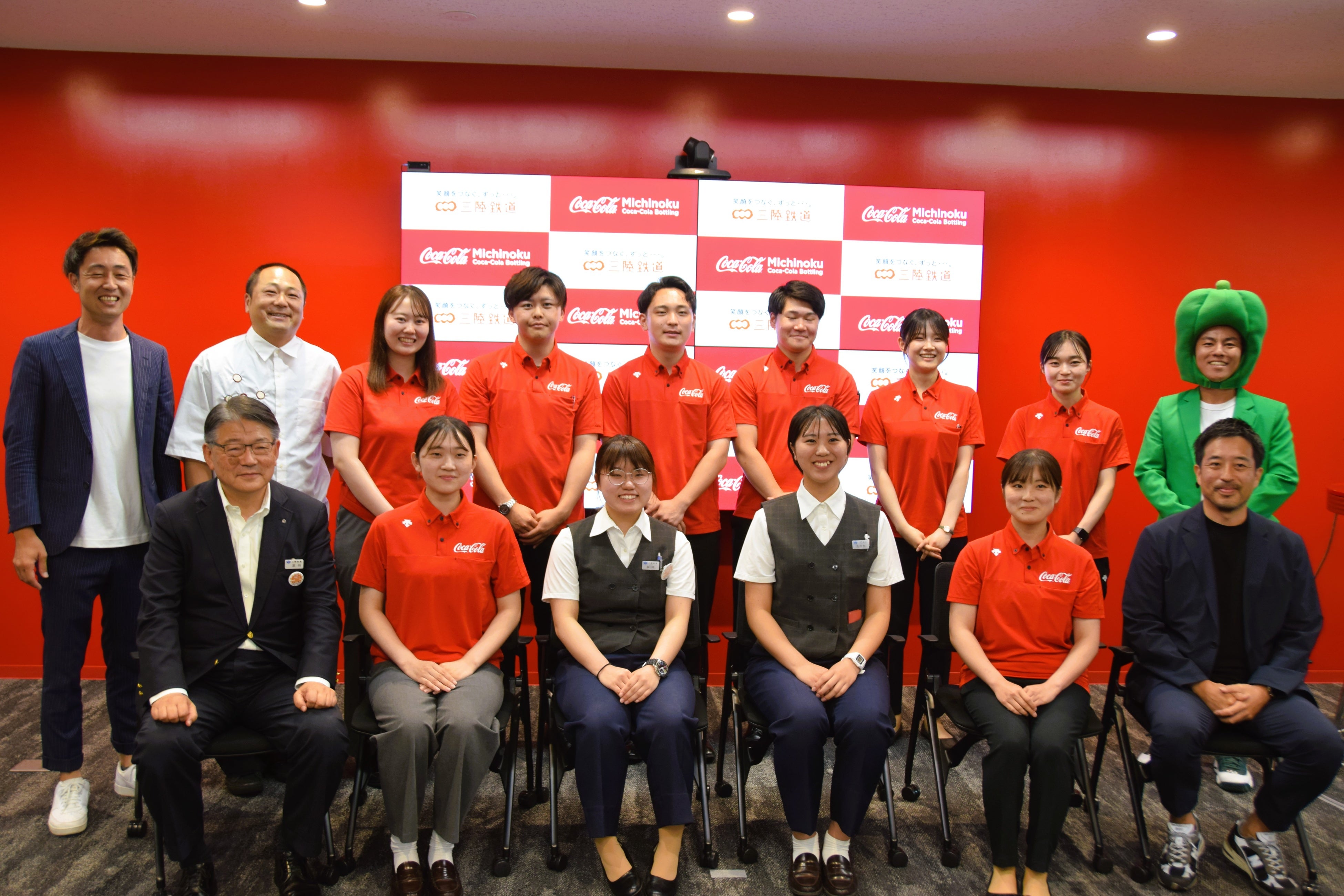 みちのくコカ・コーラボトリング、三陸鉄道と新入社員合同研修を