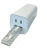 ポータブル測定器による sIgA濃度測定の様子