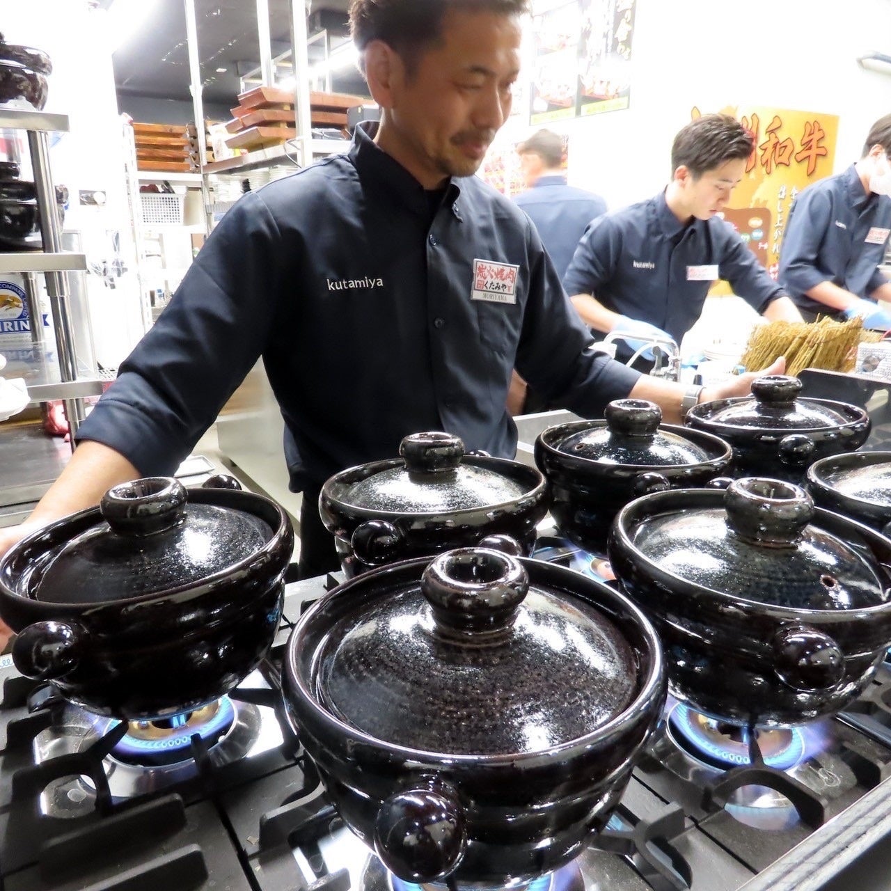 土鍋ご飯 調理風景