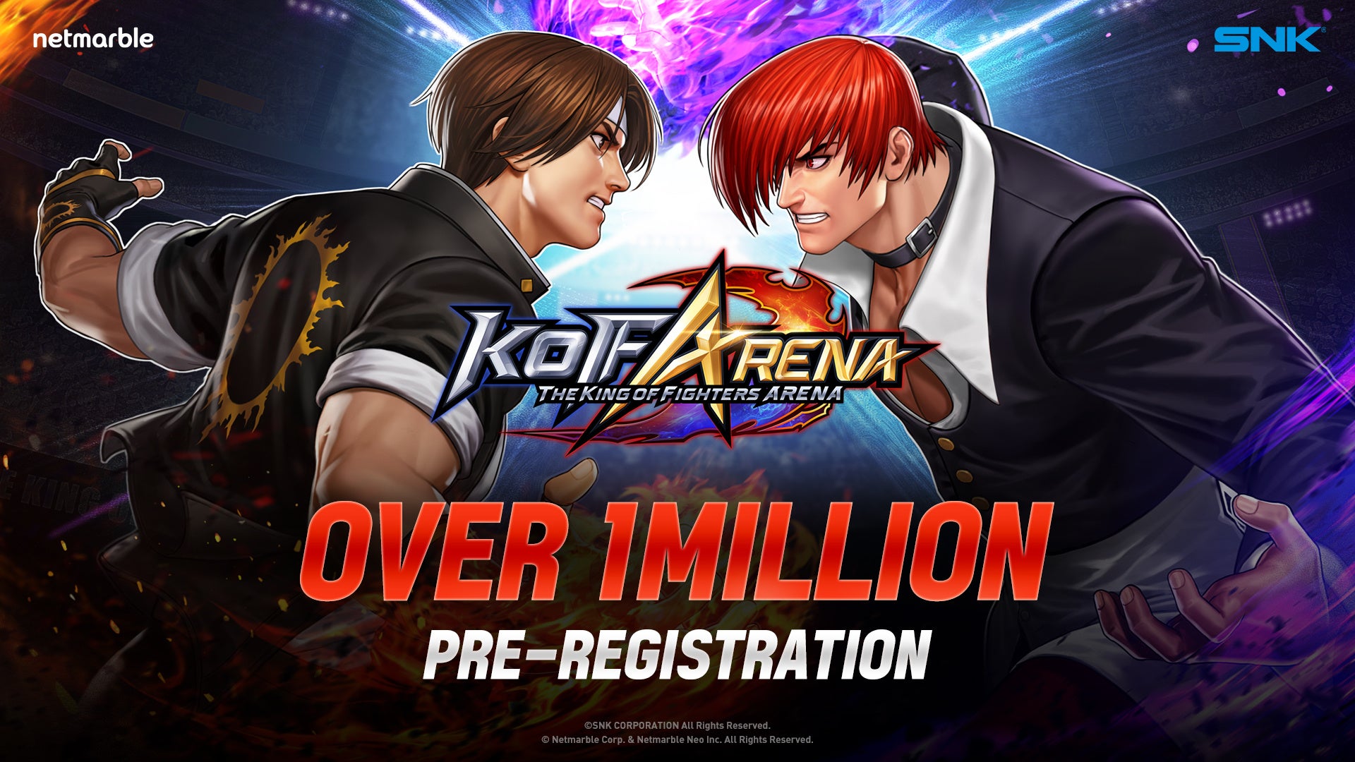 最新対戦格闘ゲーム Kof Arena グローバル事前登録者数が100万人を突破 11月正式リリース予定 ネットマーブルのプレスリリース 最新対戦格闘ゲーム Kof Arena グローバル事前登録者数が100万人を突破 11月正式リリース予定 ネットマーブルのプレスリリース