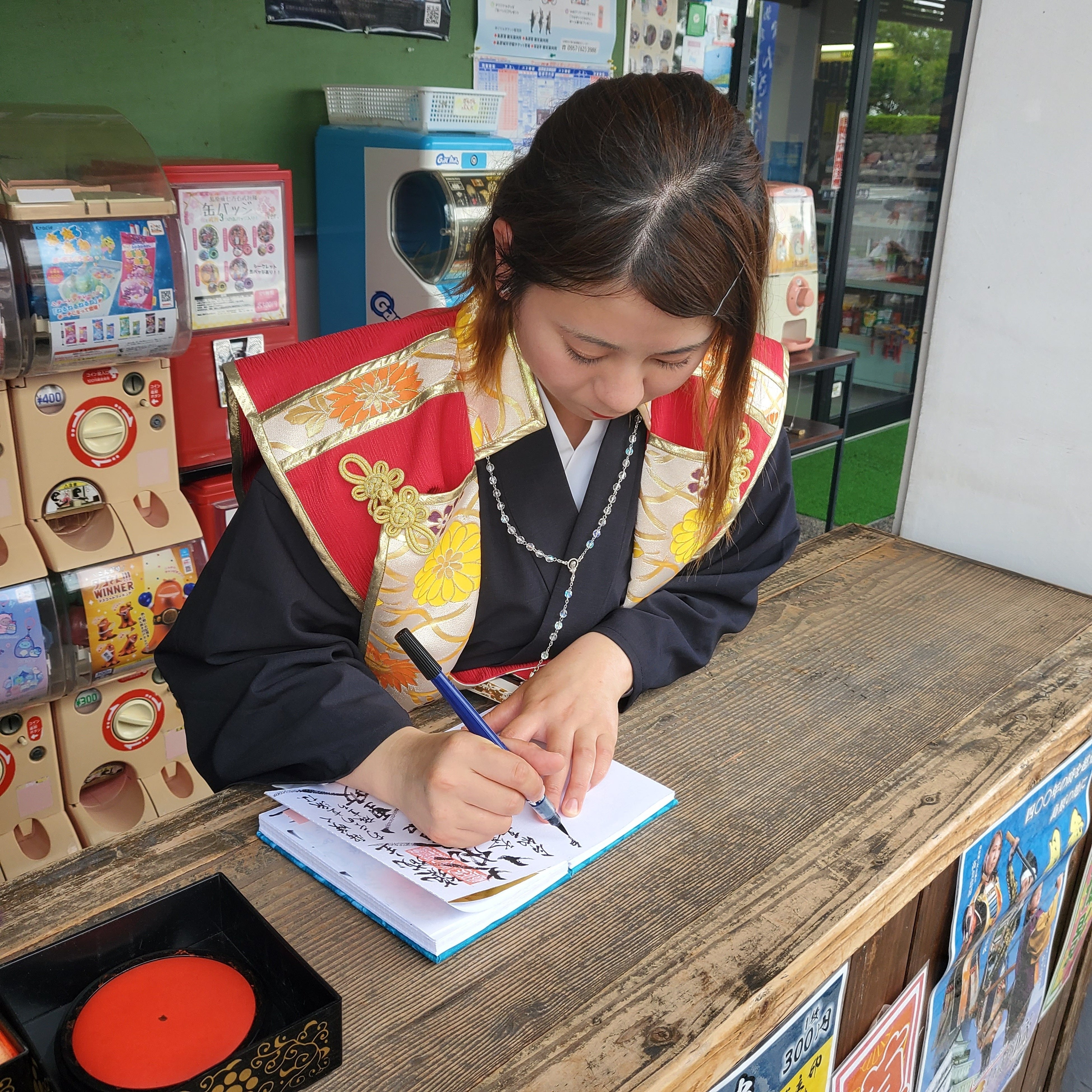 花押（サイン）の対応をする天草四郎
