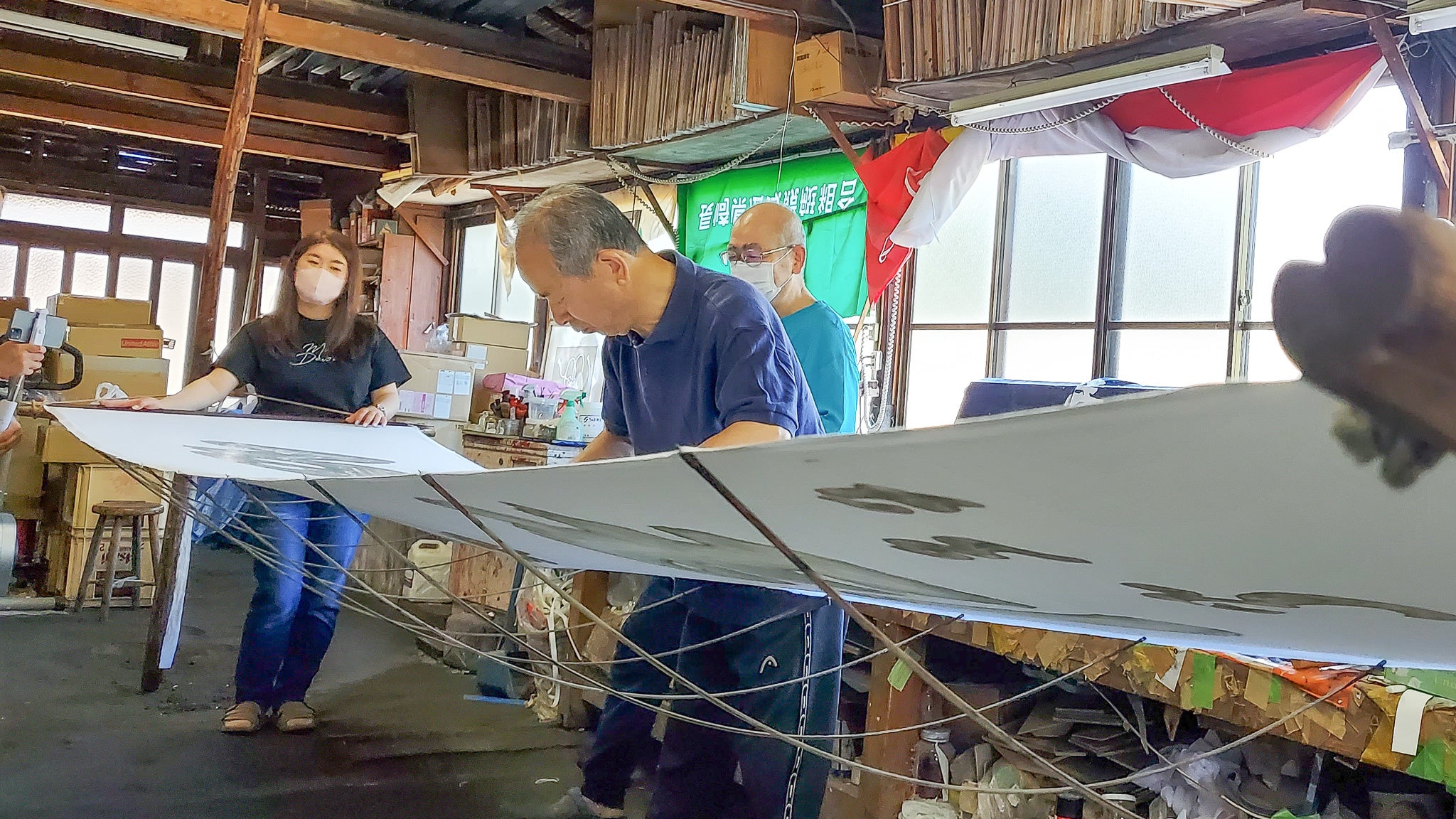 （現在公開中の動画内より。普段は見ることのできない職人の技も特別に見せていただいたことも。）