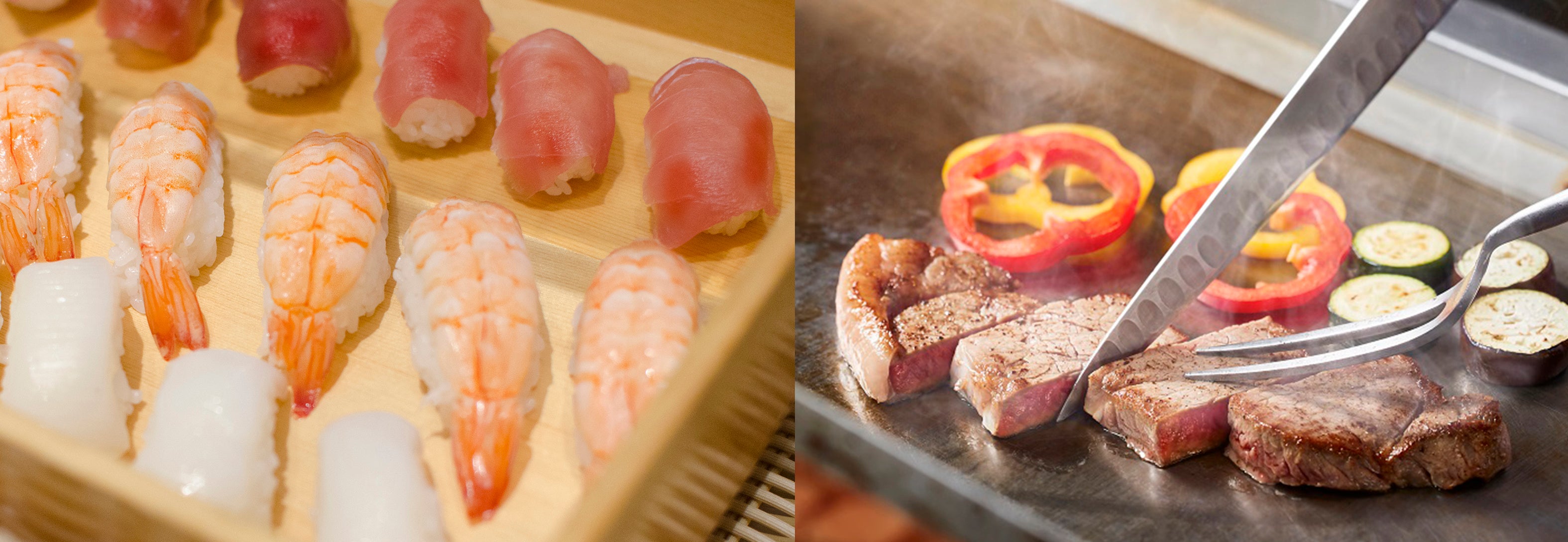 お寿司／ステーキ食べ放題