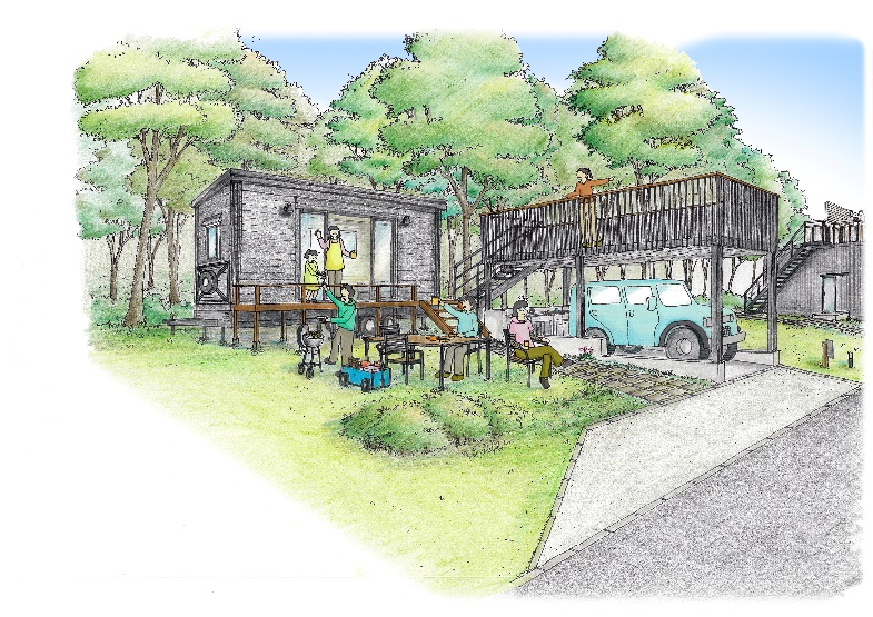 展望デッキ付きサイト