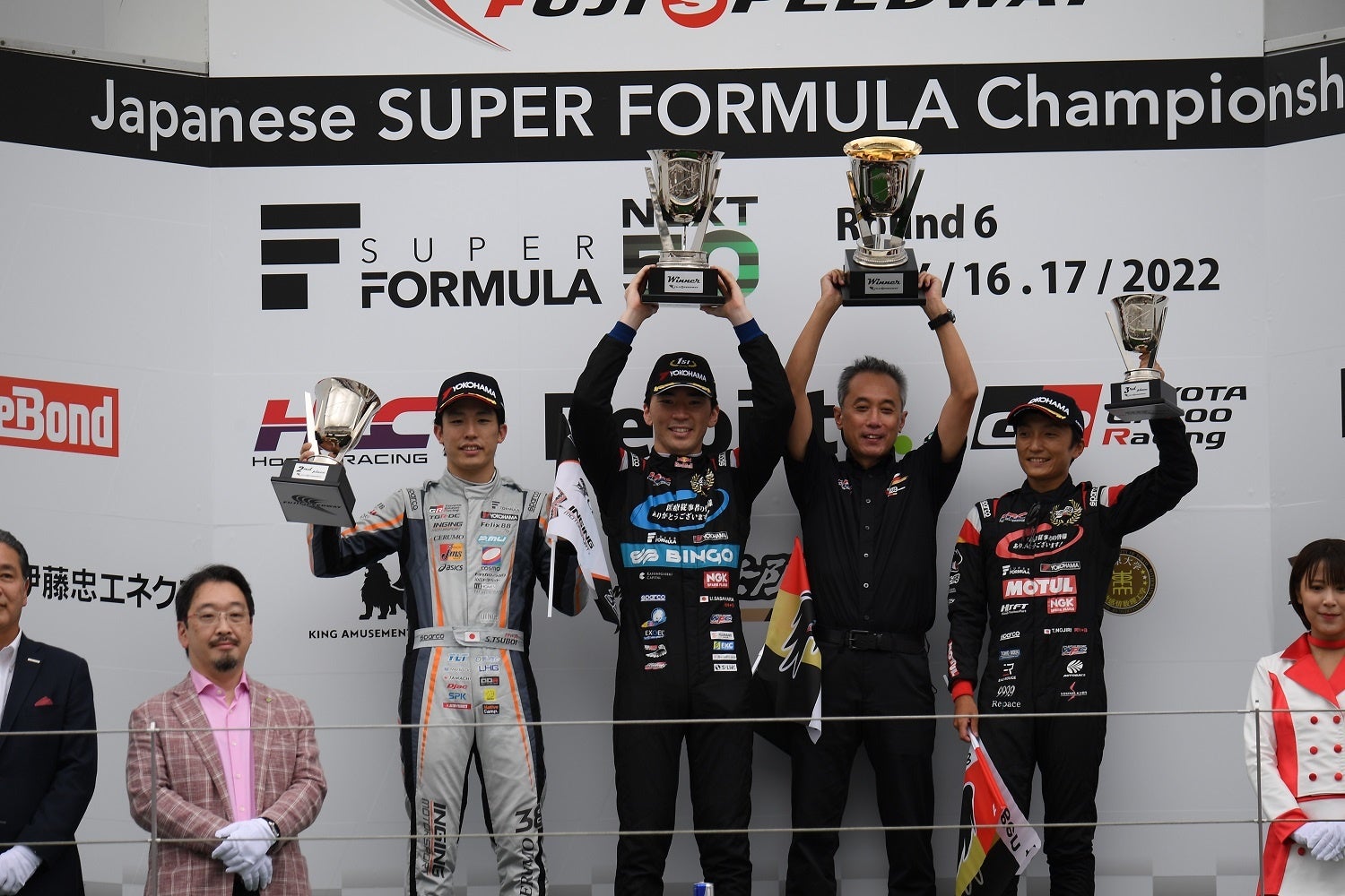 スーパーフォーミュラ第6戦　表彰式