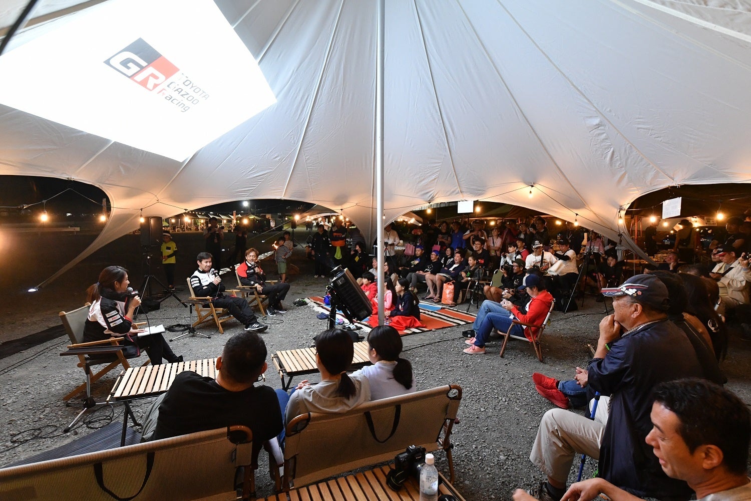 TOYOTA GAZOO Racing ブースでの座談会