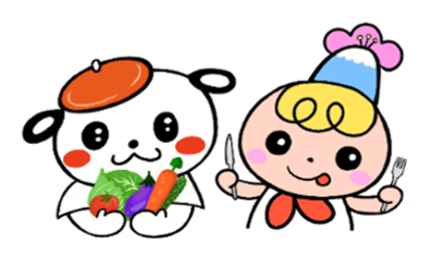 「しずおかウェルネスごはんプロジェクト」のマスコットキャラクター