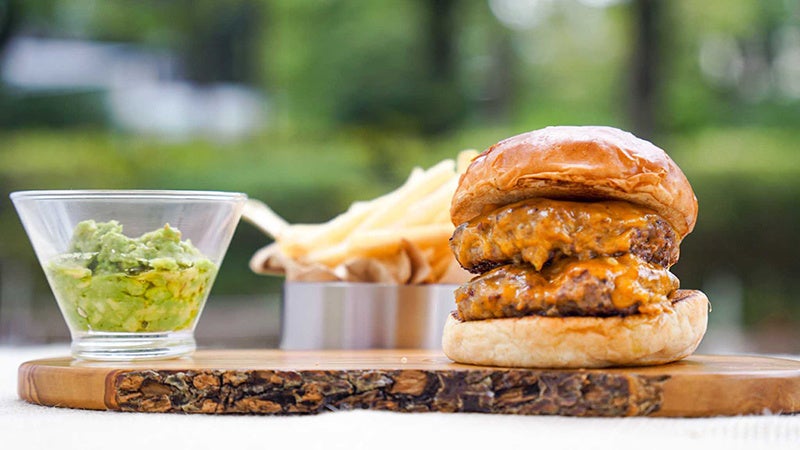 ダブル短角バーガー セット 200g（Sポテト付き） ¥2,600