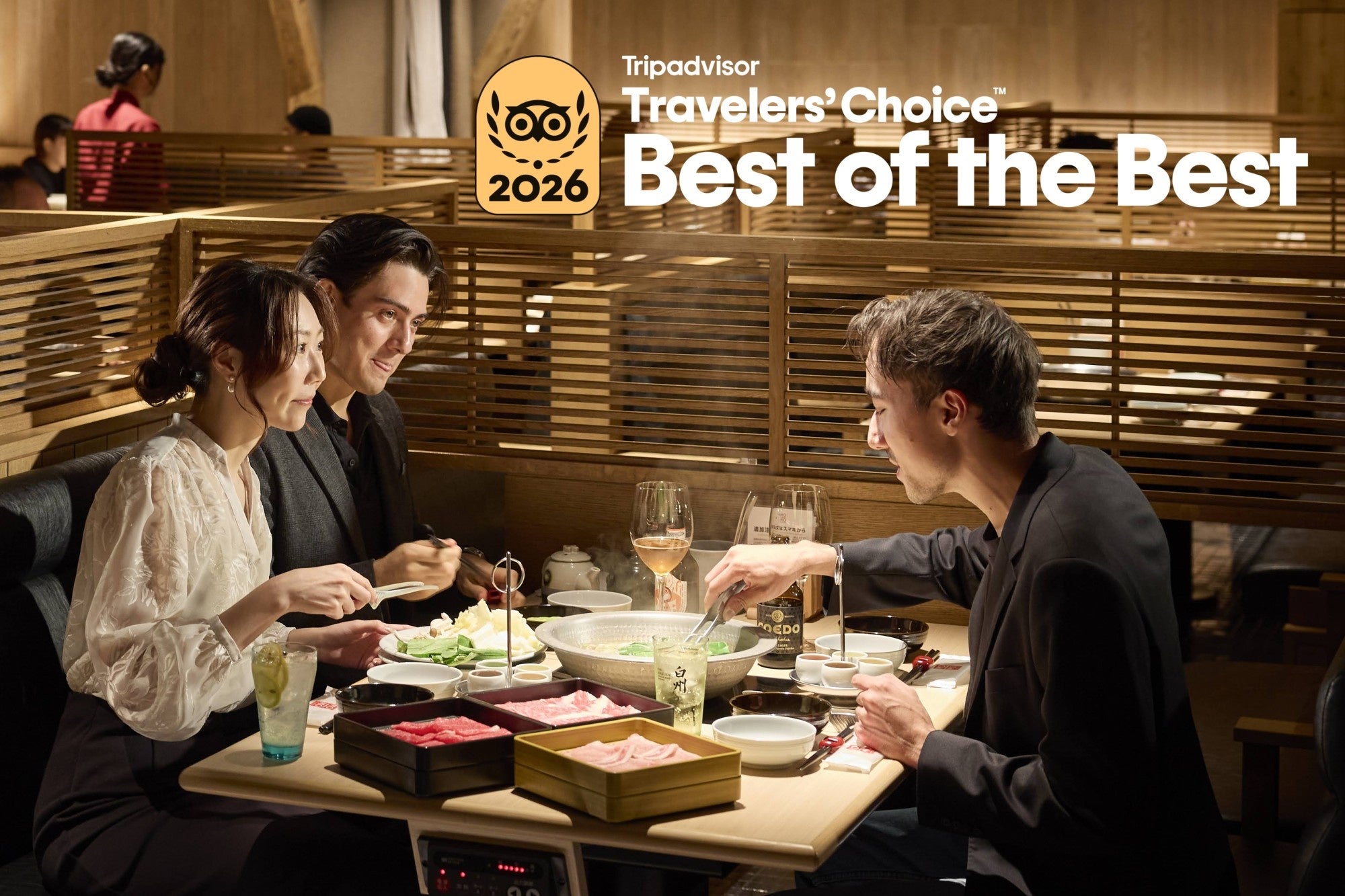 【ワンダーテーブル】MO-MO-PARADISE 4店舗が「トラベラーズチョイスアワード2026」を受賞