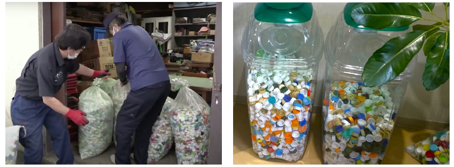 様々な場所で行われるペットボトルキャップ回収活動