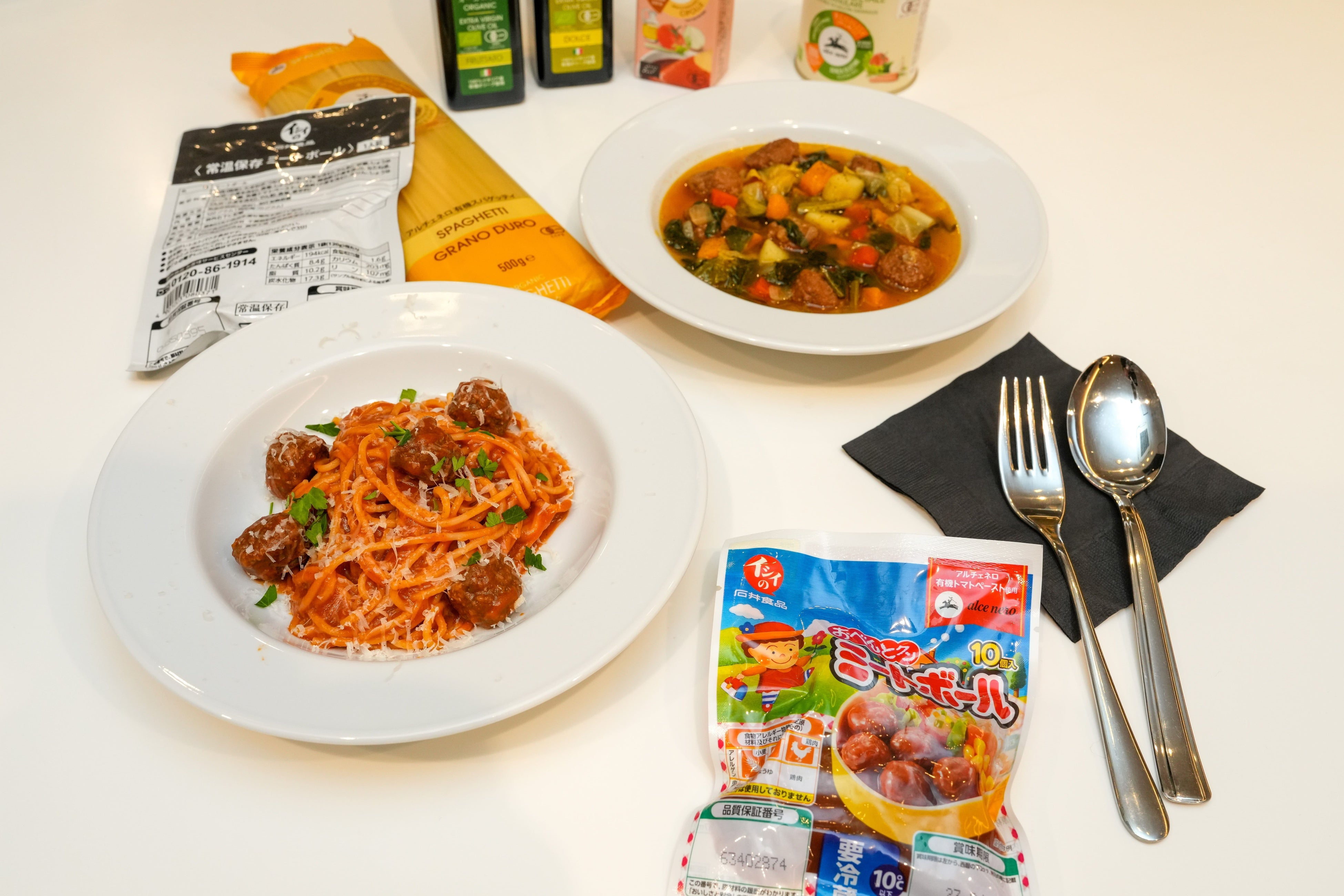 コラボレシピと各製品