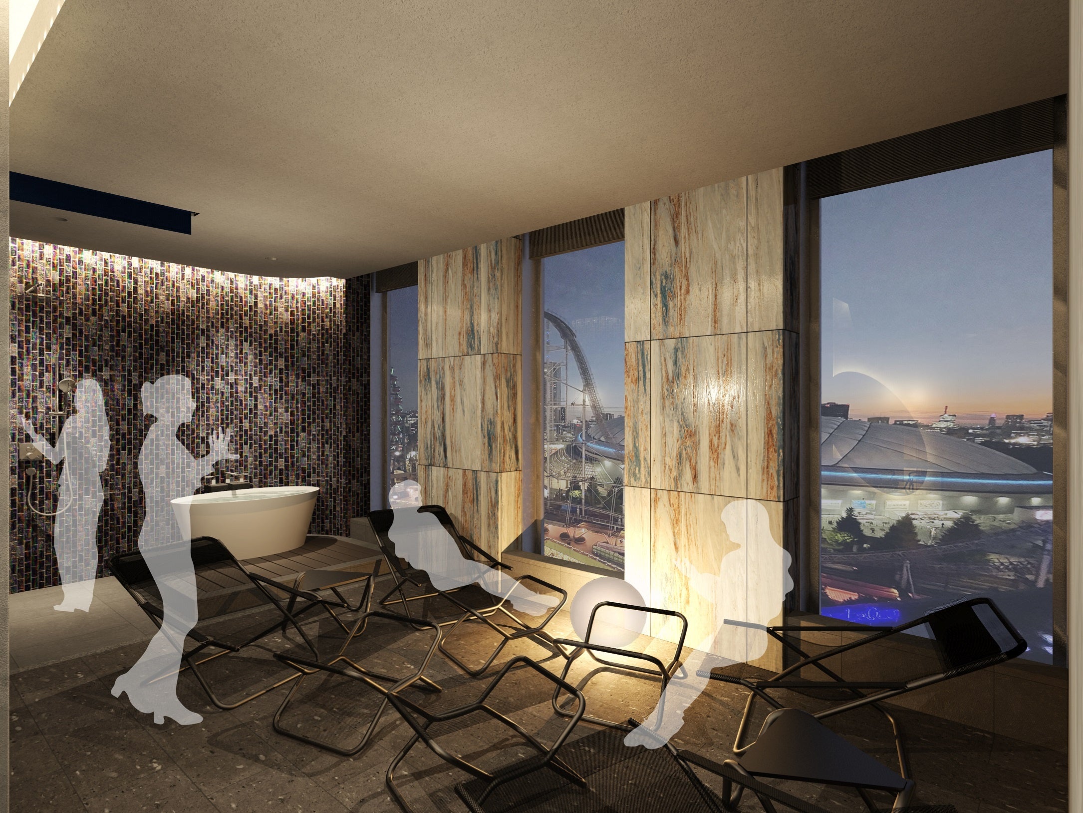 スパ ラクーアプロデュースのプライベートサウナ （イメージ）