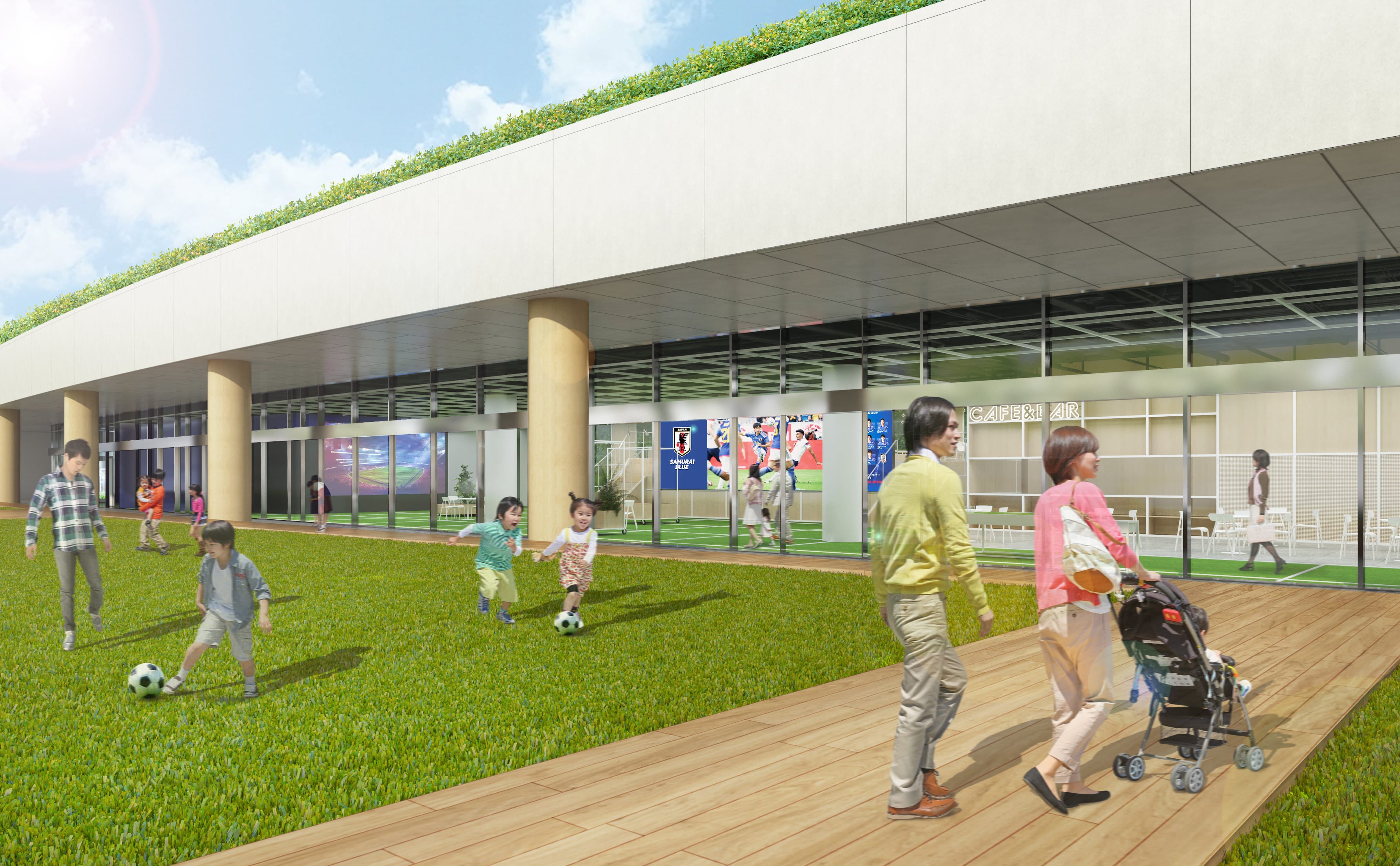 施設外観（イメージ）　©JFA