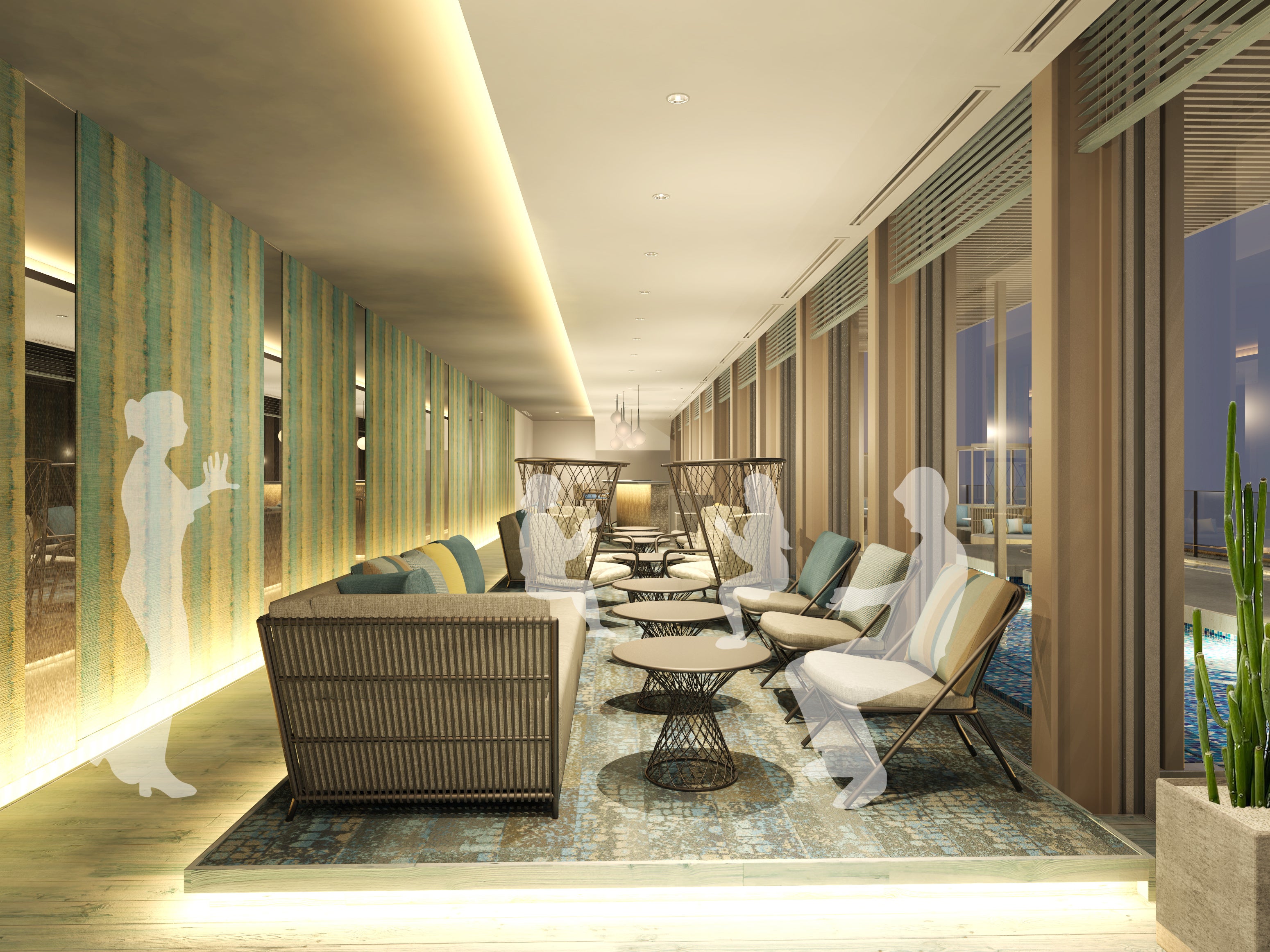 休憩ラウンジ（イメージ）