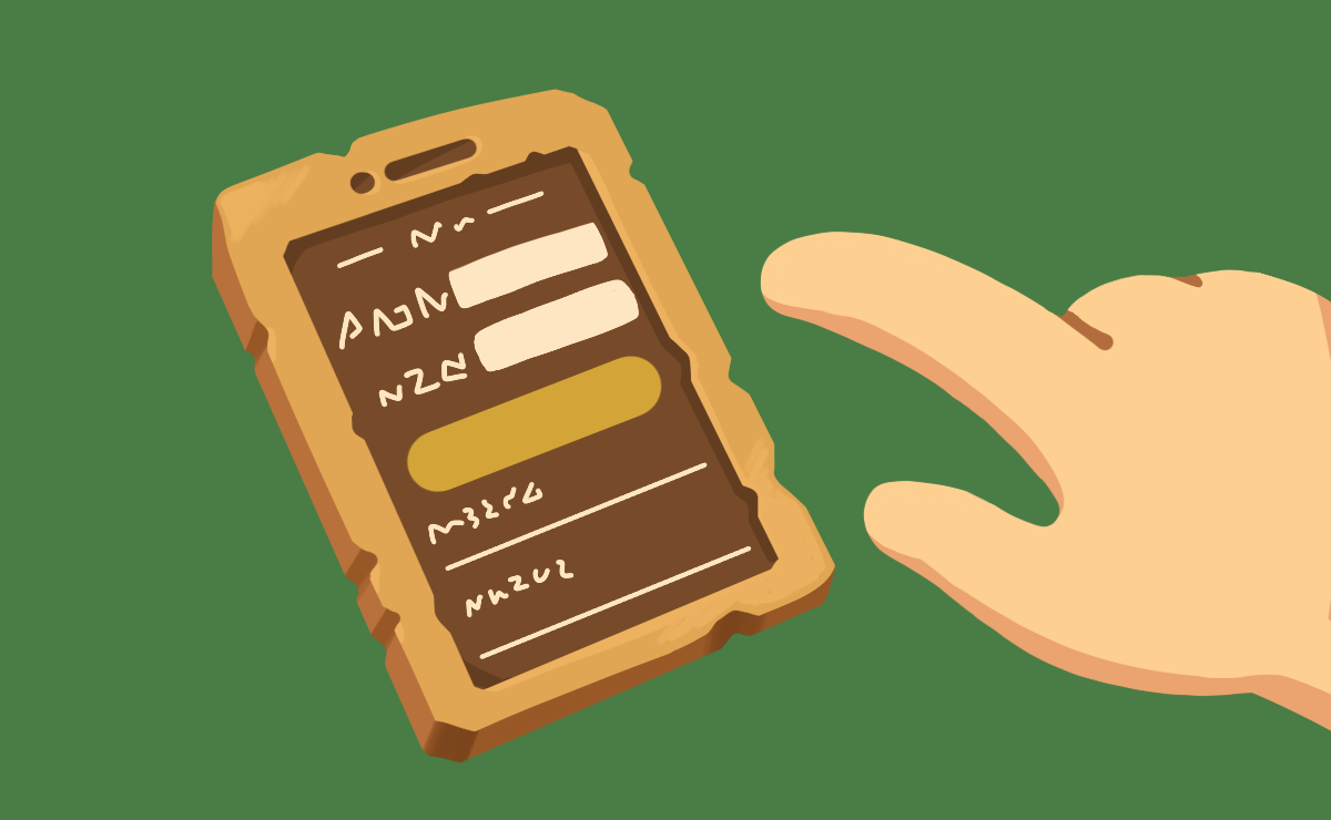 専用Webサイト｢記録の石板｣にアクセスしてきみの情報を入力！