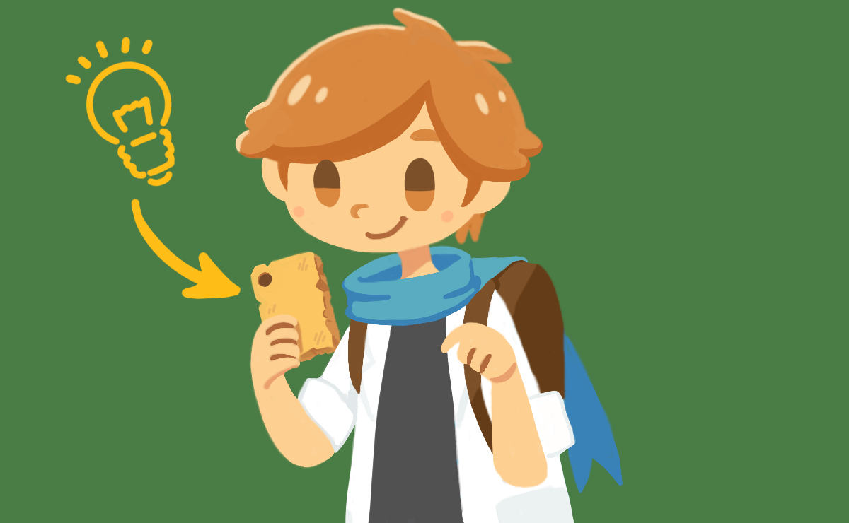 謎やクイズを解き明かし、発見したワードを｢記録の石板｣に入力